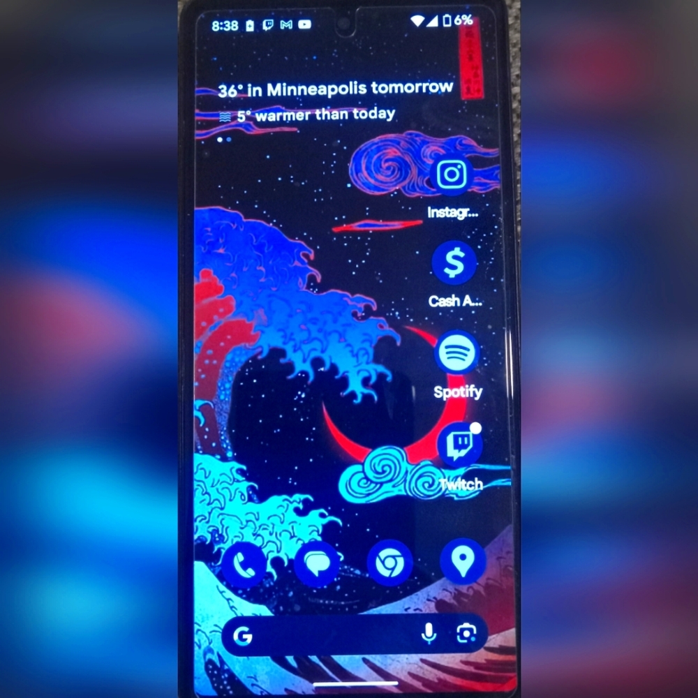 Google Pixel 6 128 GB storage Obsidian